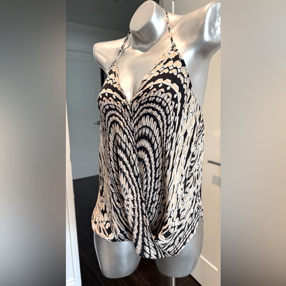 Silk halter backless cami